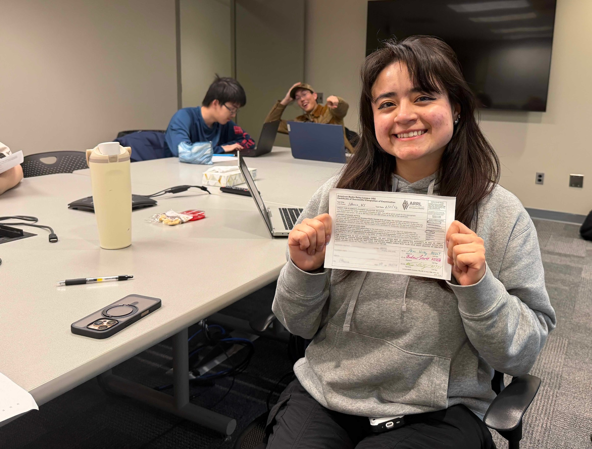 Licensing exam in 708 Rhodes Hall